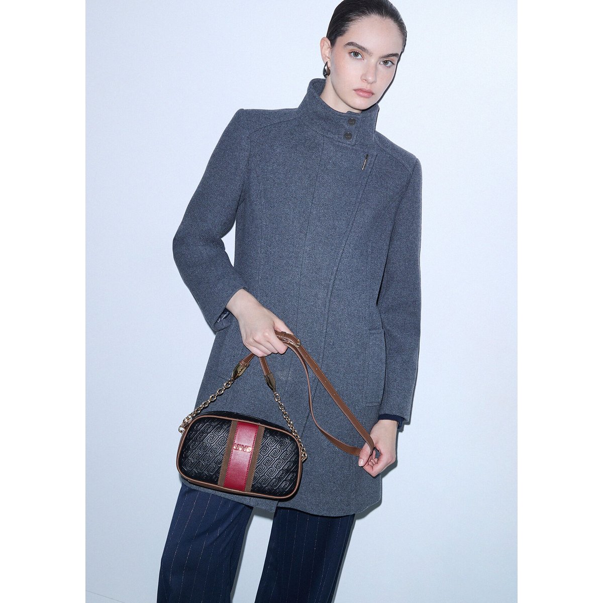 Sac bandoulière moyen noir, LIU JO