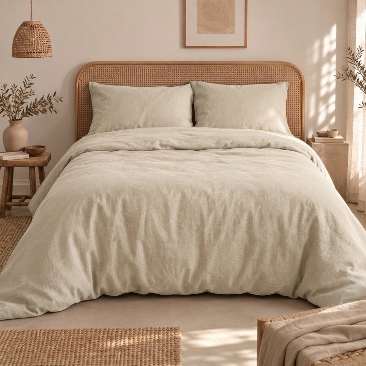 Housse de couette Escale Intime lin, EDEN