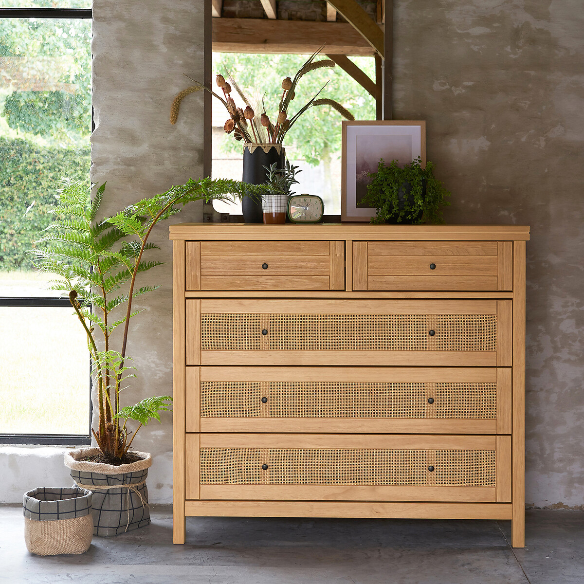 Commode 5 tiroirs Gabin naturel, LA REDOUTE INTERIEURS
