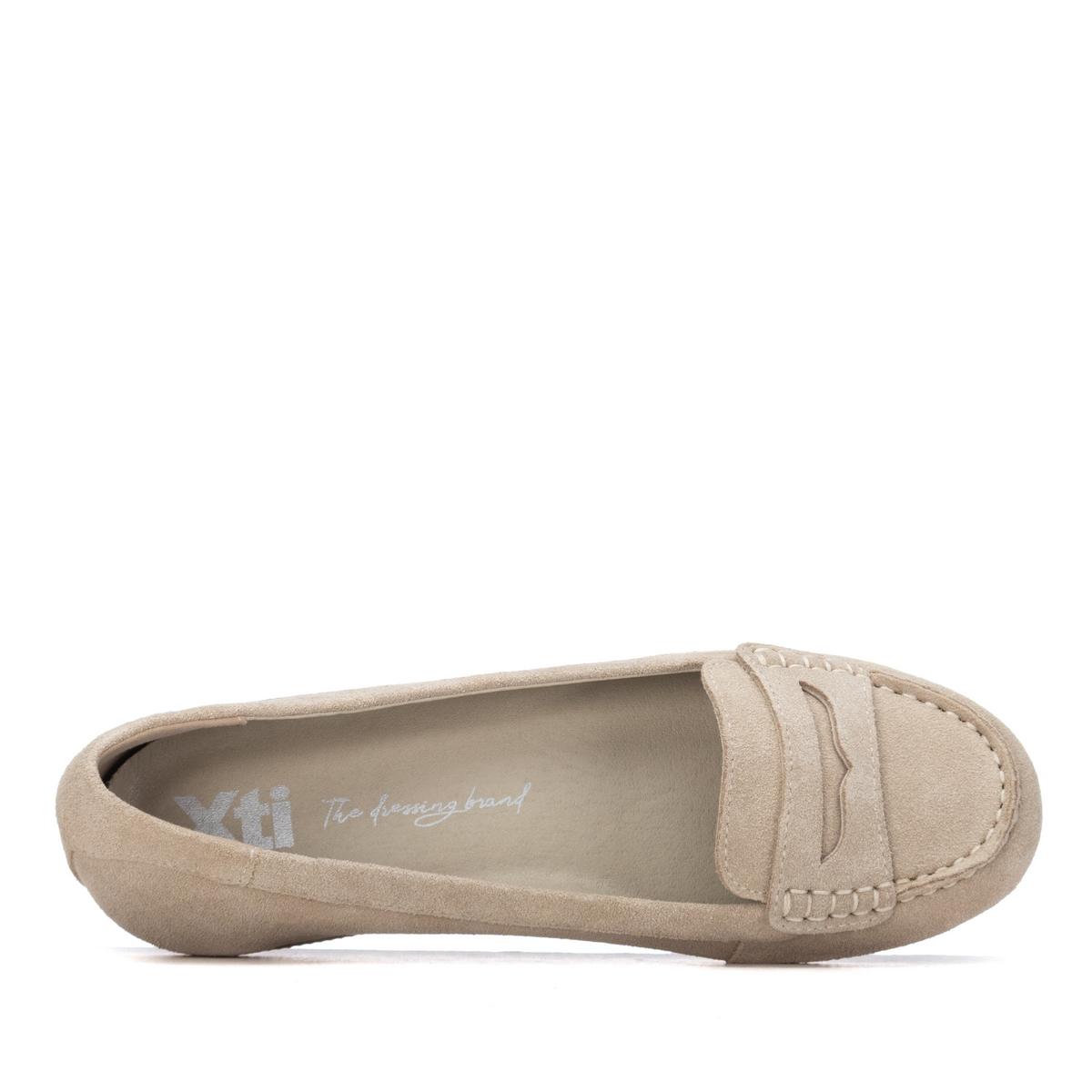 Chaussure Mocassin Plaine Décontractée beige, XTI