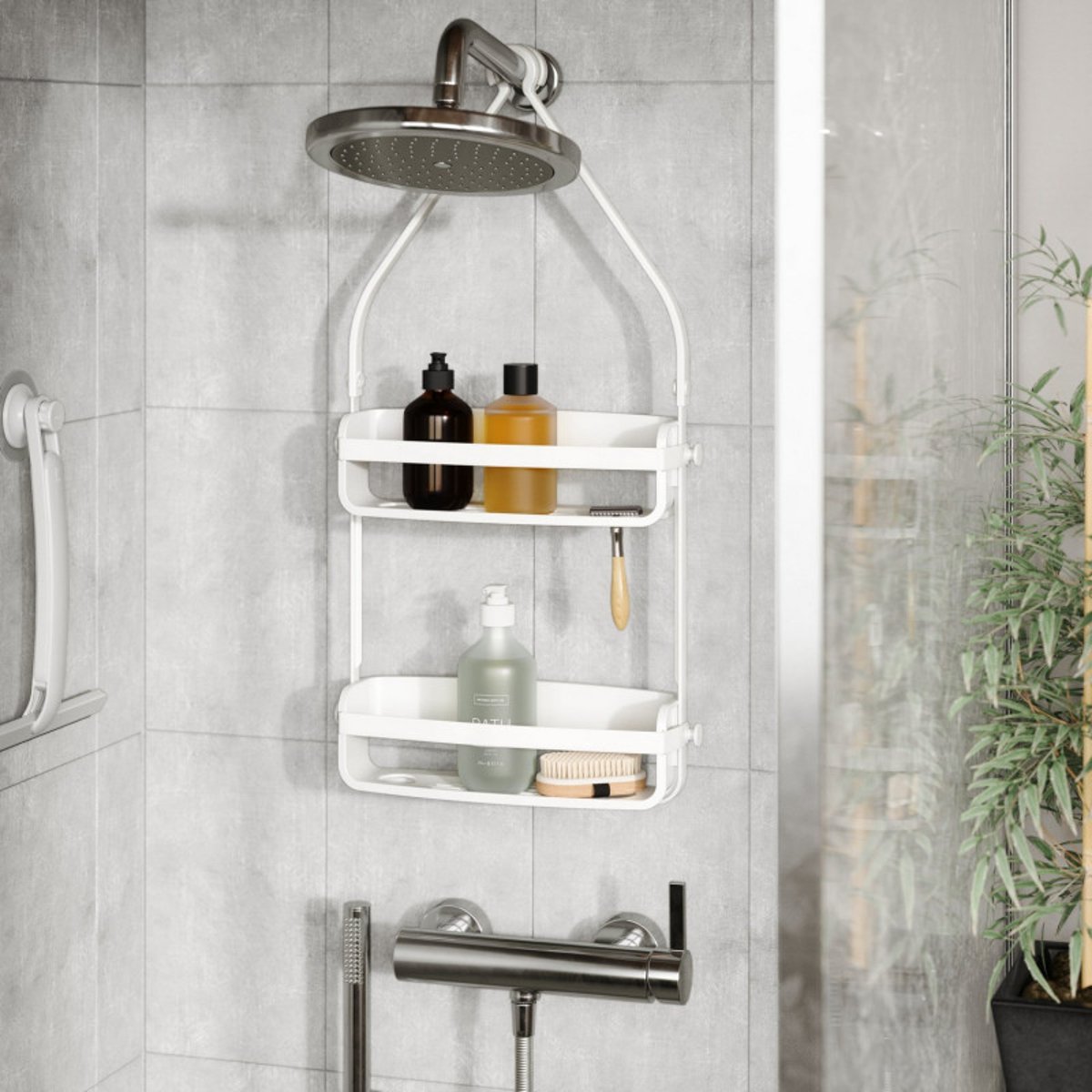 Étagère de douche FLEX blanc, UMBRA