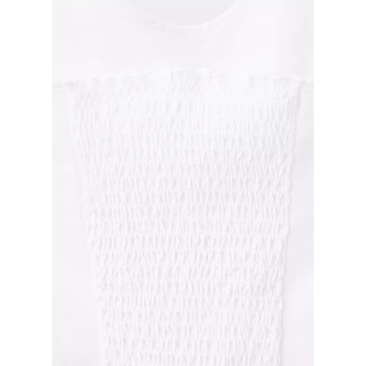Top halter à détails métalliques blanc cassé, MANGO TEEN