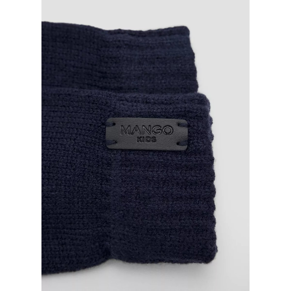 Gants à finition côtelée bleu marine, MANGO KIDS