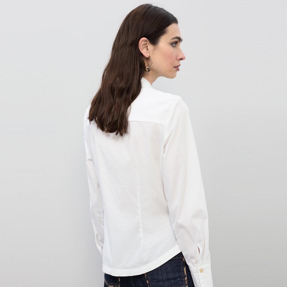 Blouse structurée effet corset blanc, LOLA CASADEMUNT
