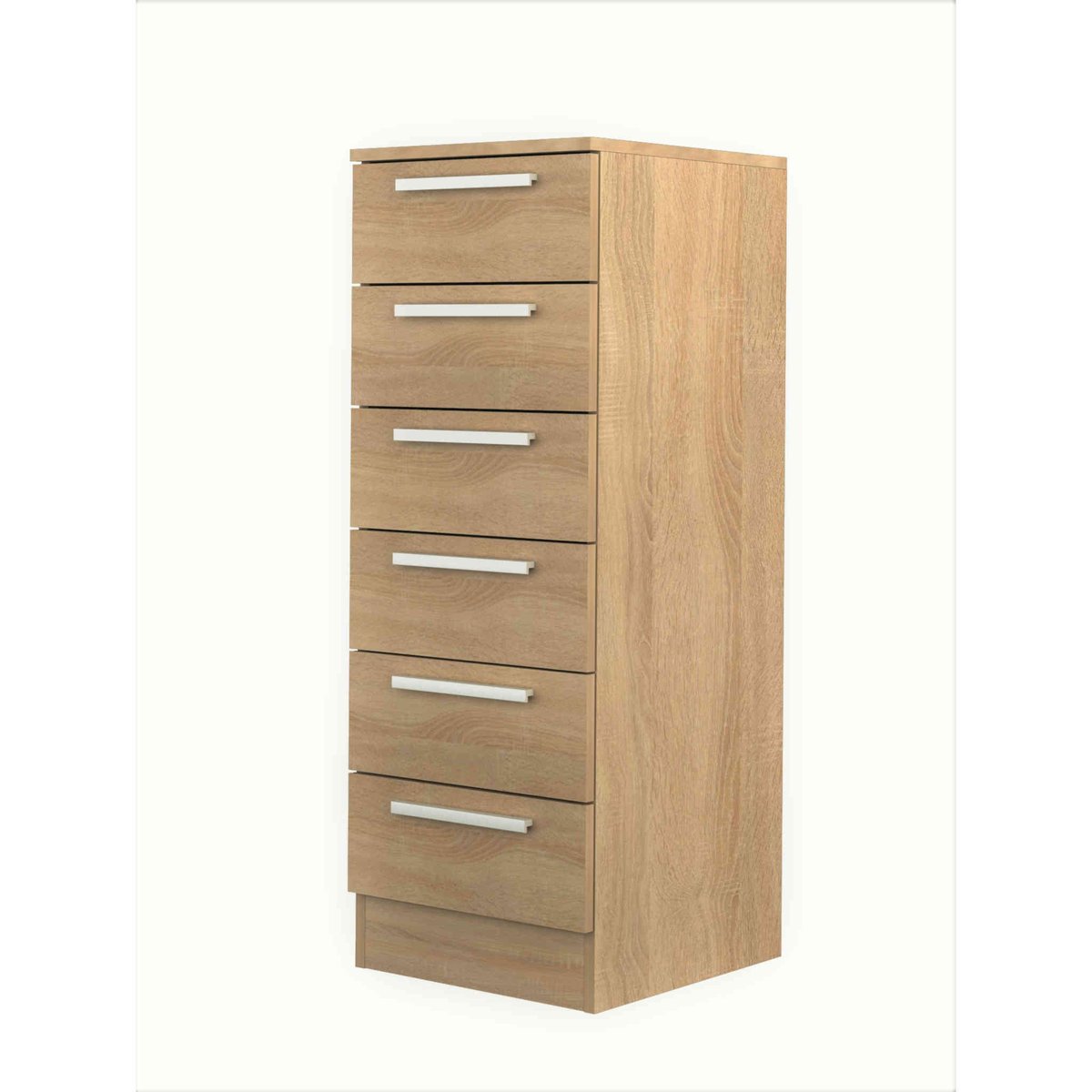 Chiffonnier 6 tiroirs en bois bois naturel, TERRE DE NUIT