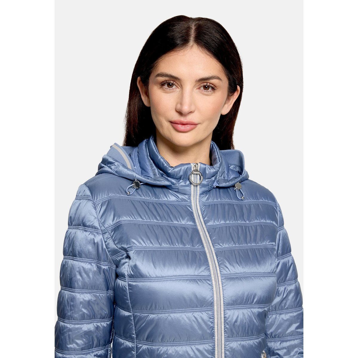 Veste matelassée à capuche amovible stonewash, BETTY BARCLAY
