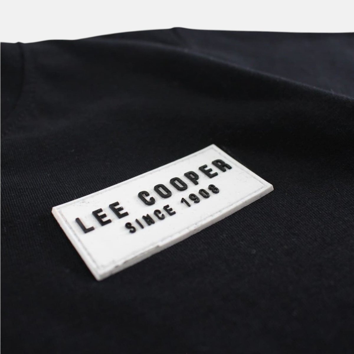 T-shirt manches courtes, col rond EVERYDAY noir, LEE COOPER