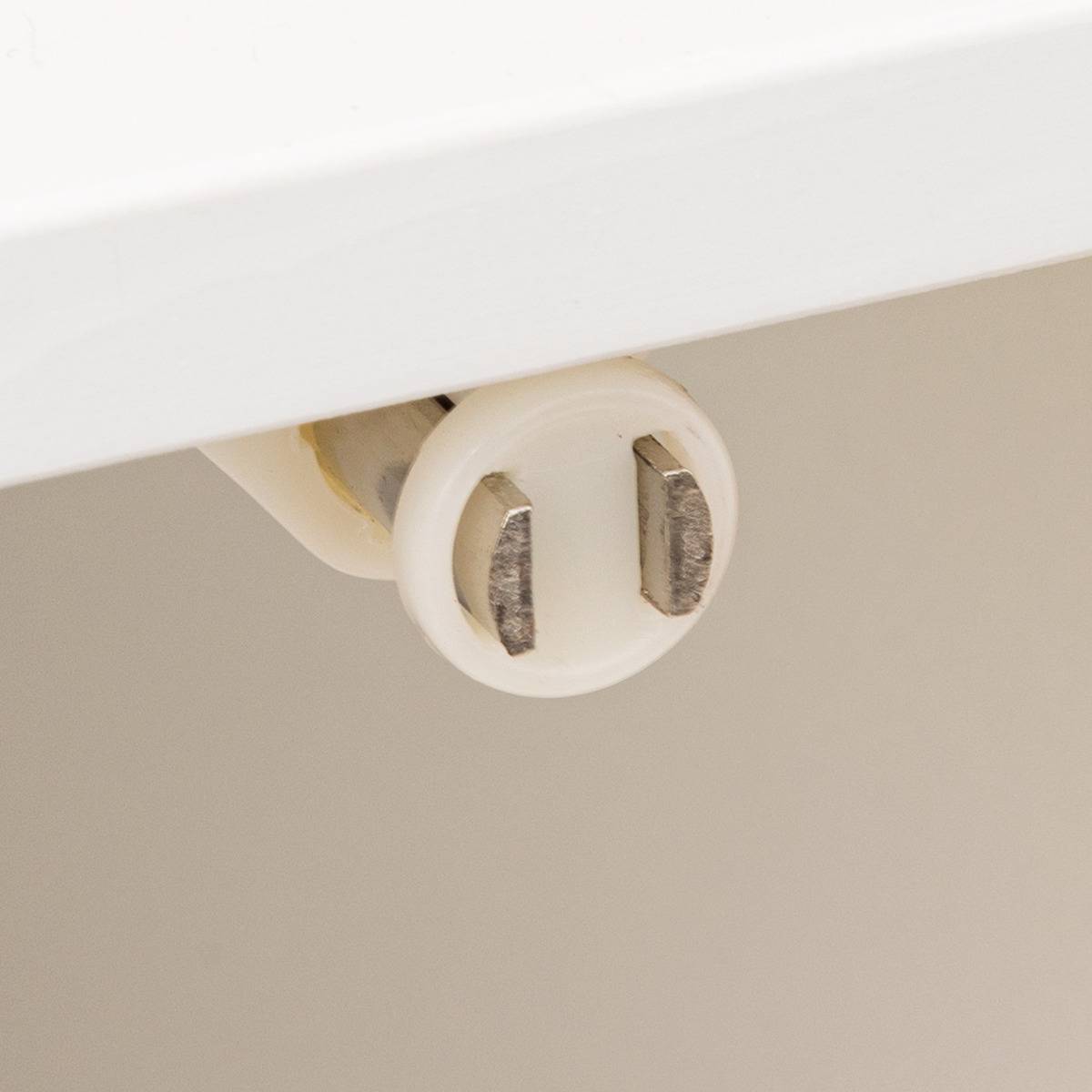 Meuble bas de salle de bain 1 porte NATURÉO blanc, 5FIVE SIMPLY SMART