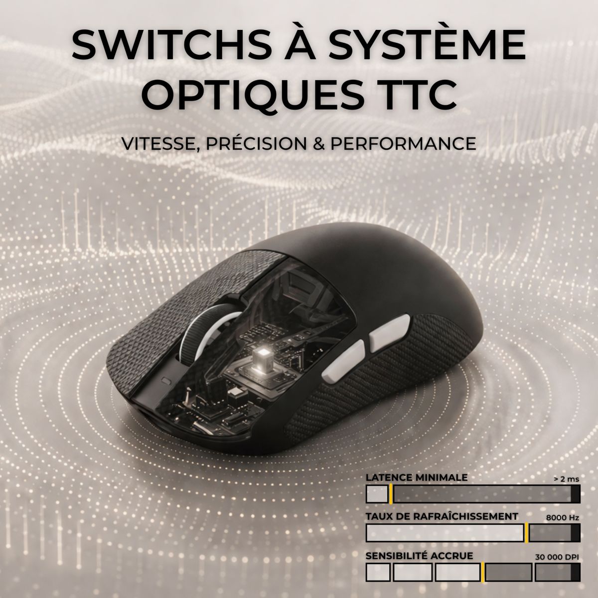 Souris Gamer Sans Fil KULT ELITE M150 couleur unique, THE G-LAB