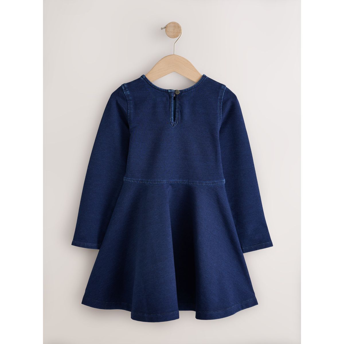 Robe patineuse à manches longues bleu indigo, NEXT