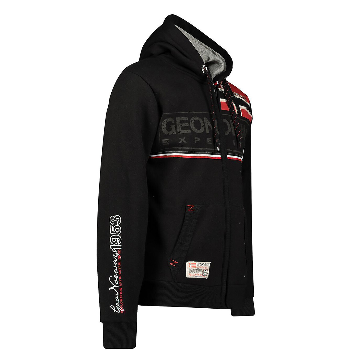 Flipper Printed Hoodie black, GEOGRAPHICAL NORWAY