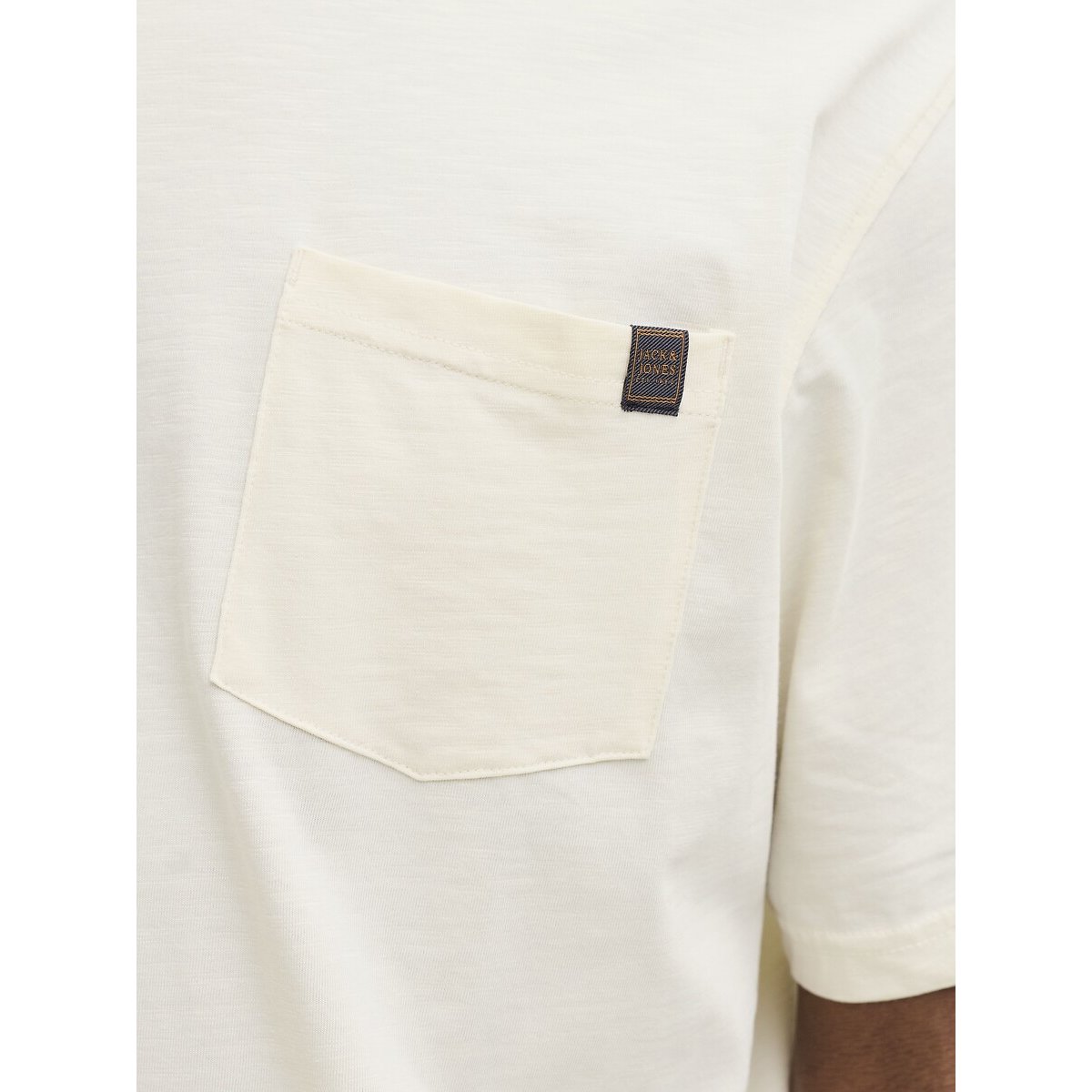 T-shirt manches courtes relaxed ecru, JACK & JONES