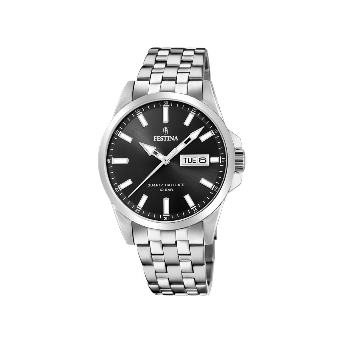 Montre Analogique CLASSICS argenté noir argenté, FESTINA