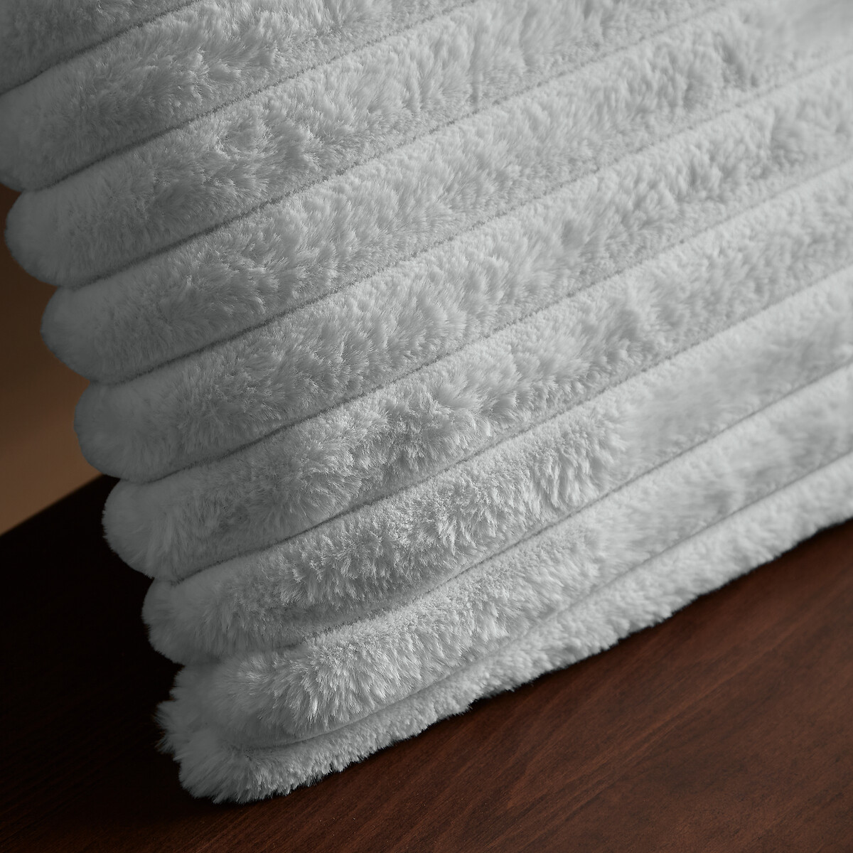 Cosy Ribbed Cushion grey, CATHERINE LANSFIELD
