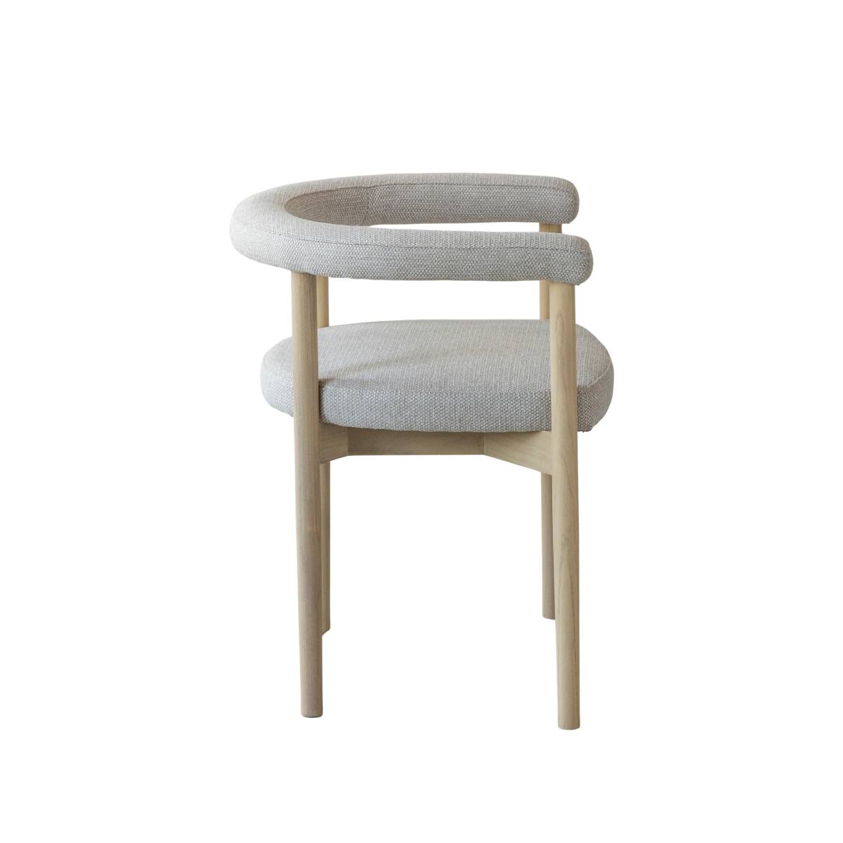 Lot de 2 chaises en bois d'orme NOHAM bois clair, MADE IN MEUBLES