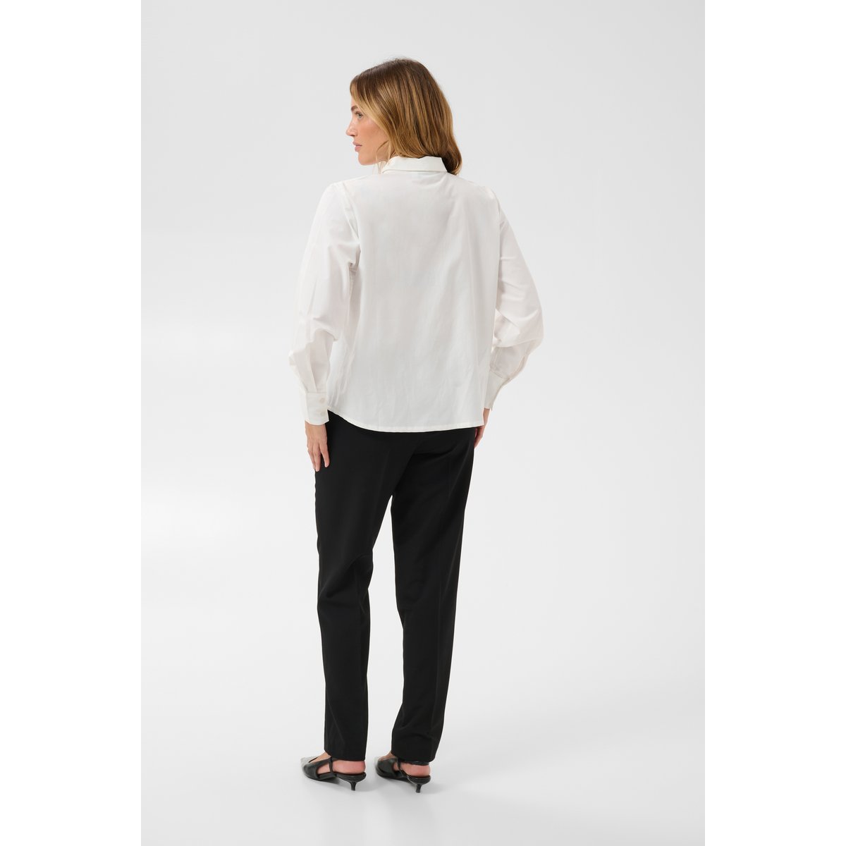 Chemise à manches longues blanc chalk, KAFFE