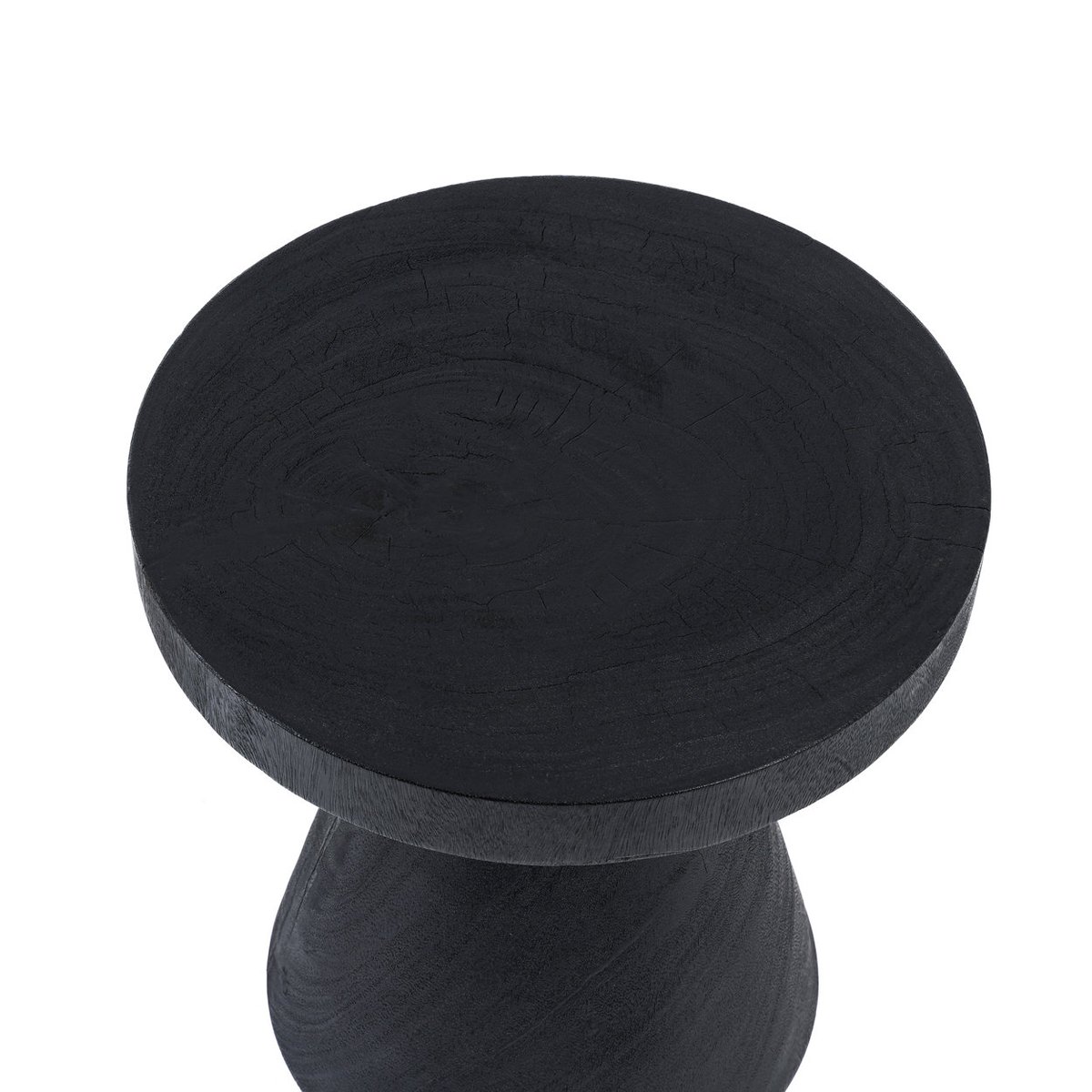 Table d’appoint en suar GRAVITY noir, BAZAR BIZAR