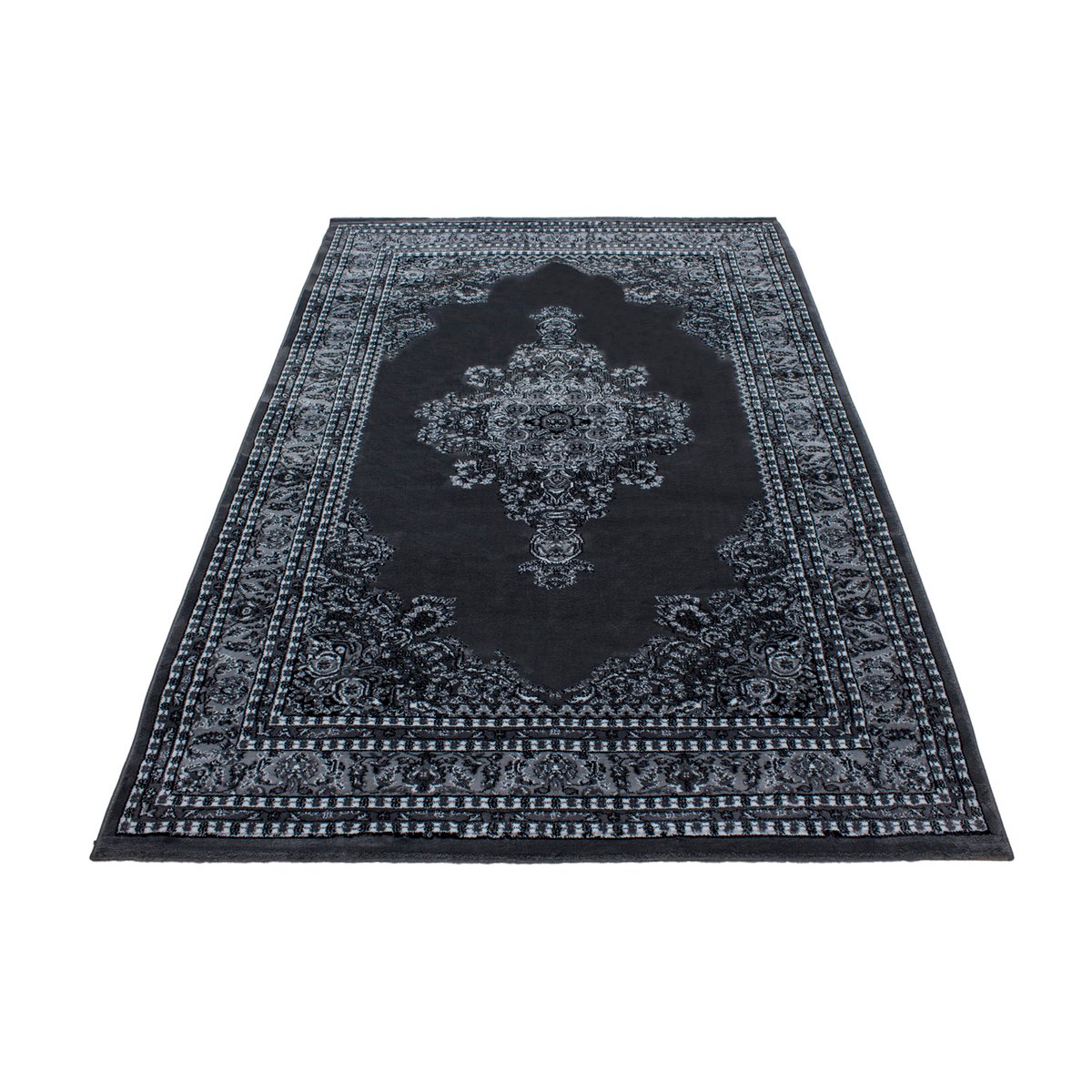 Tapis de salon à motif persan MARRAKESH gris, NAZAR RUGS