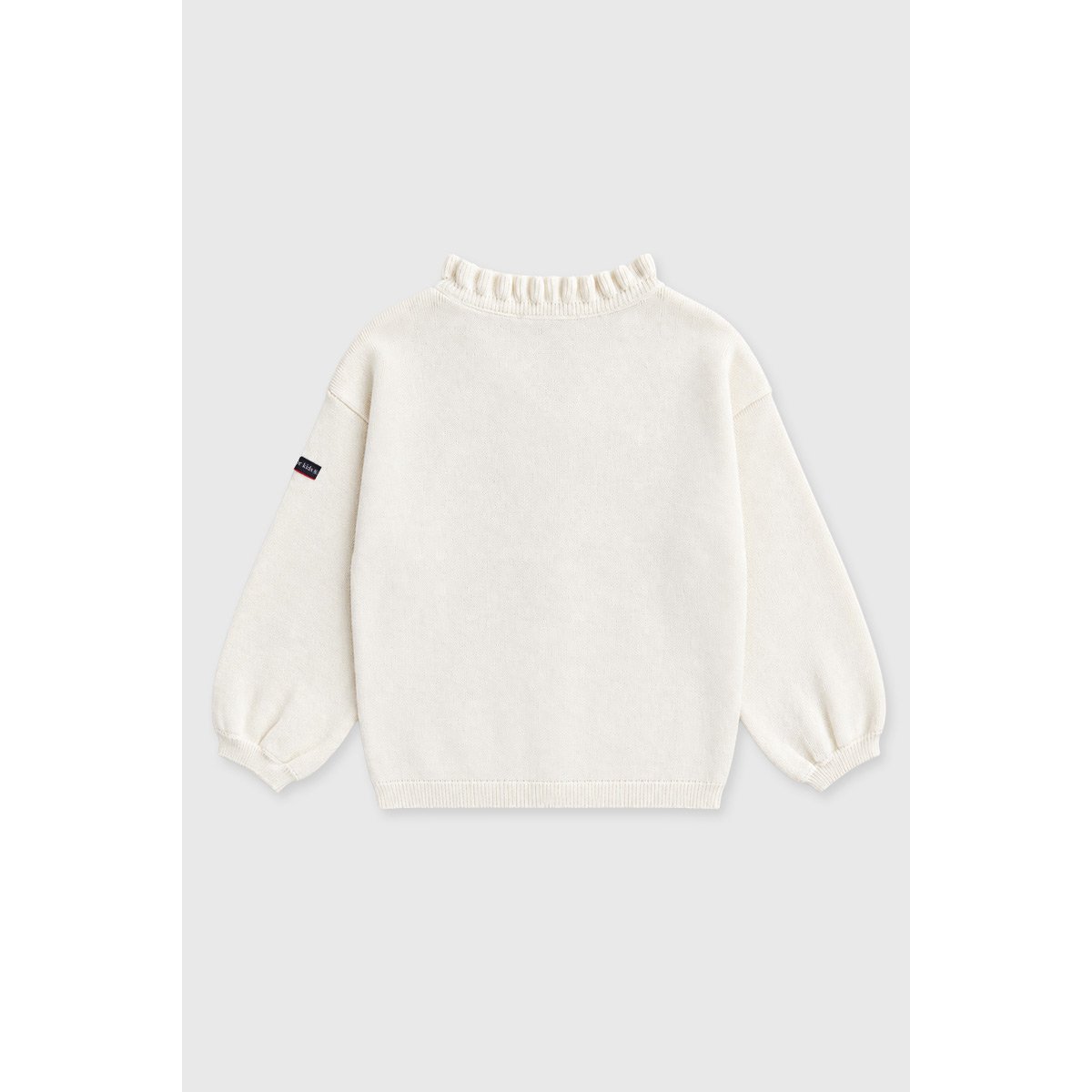 Gilet boutonné Kids - coton et laine nature, ARMOR-LUX
