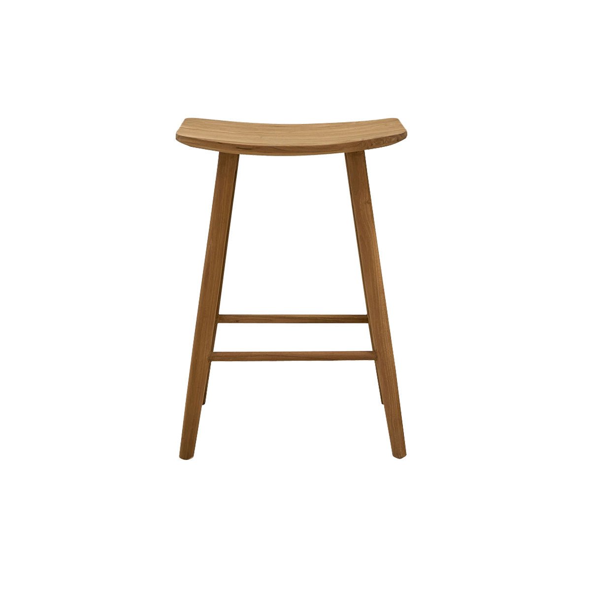 Tabouret de bar en teck massif AMBRE naturel, BERAH GETAH