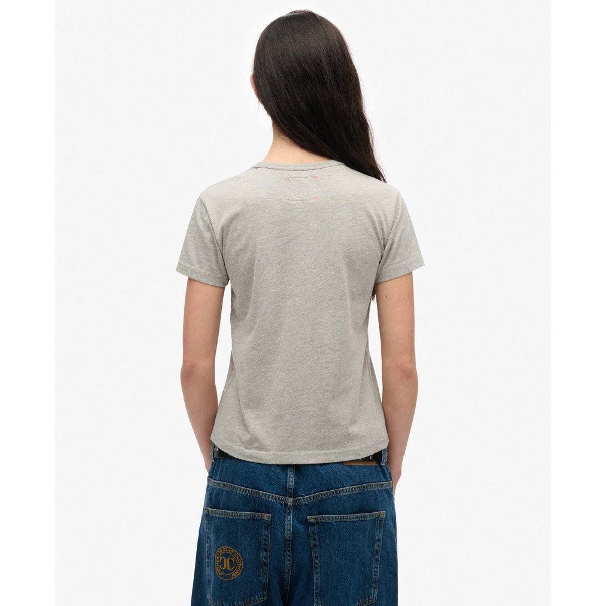 T-shirt à poche Athletic Essential gris chiné, SUPERDRY