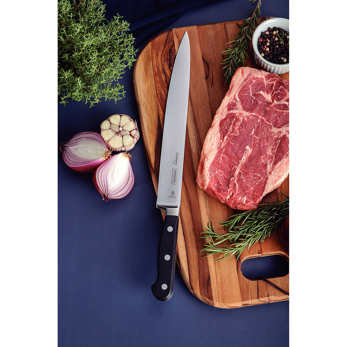 Faca para Carne Century 10", Tramontina preto , TRAMONTINA