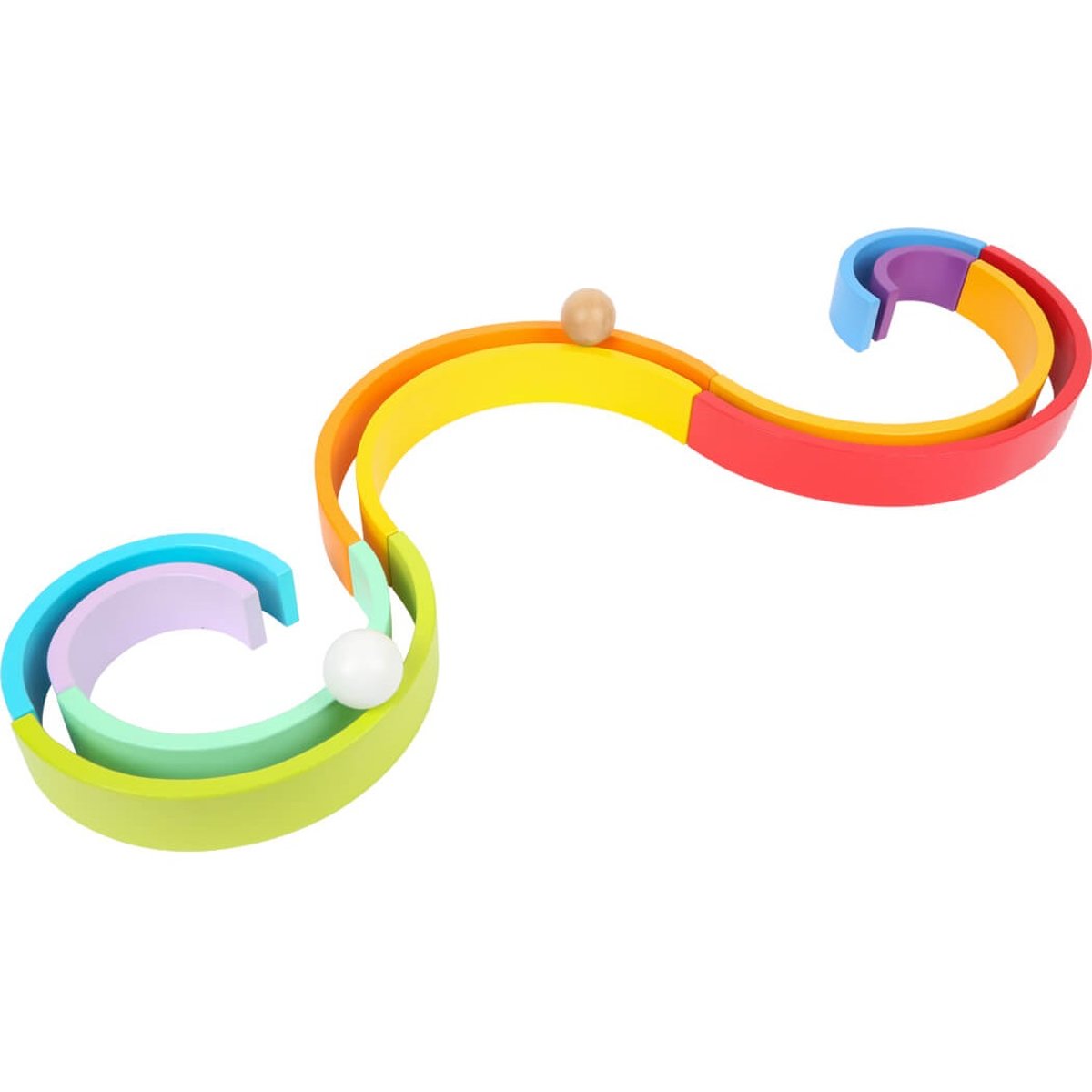 Blocs en bois Arc-en-ciel XL rouge, SMALL FOOT COMPANY