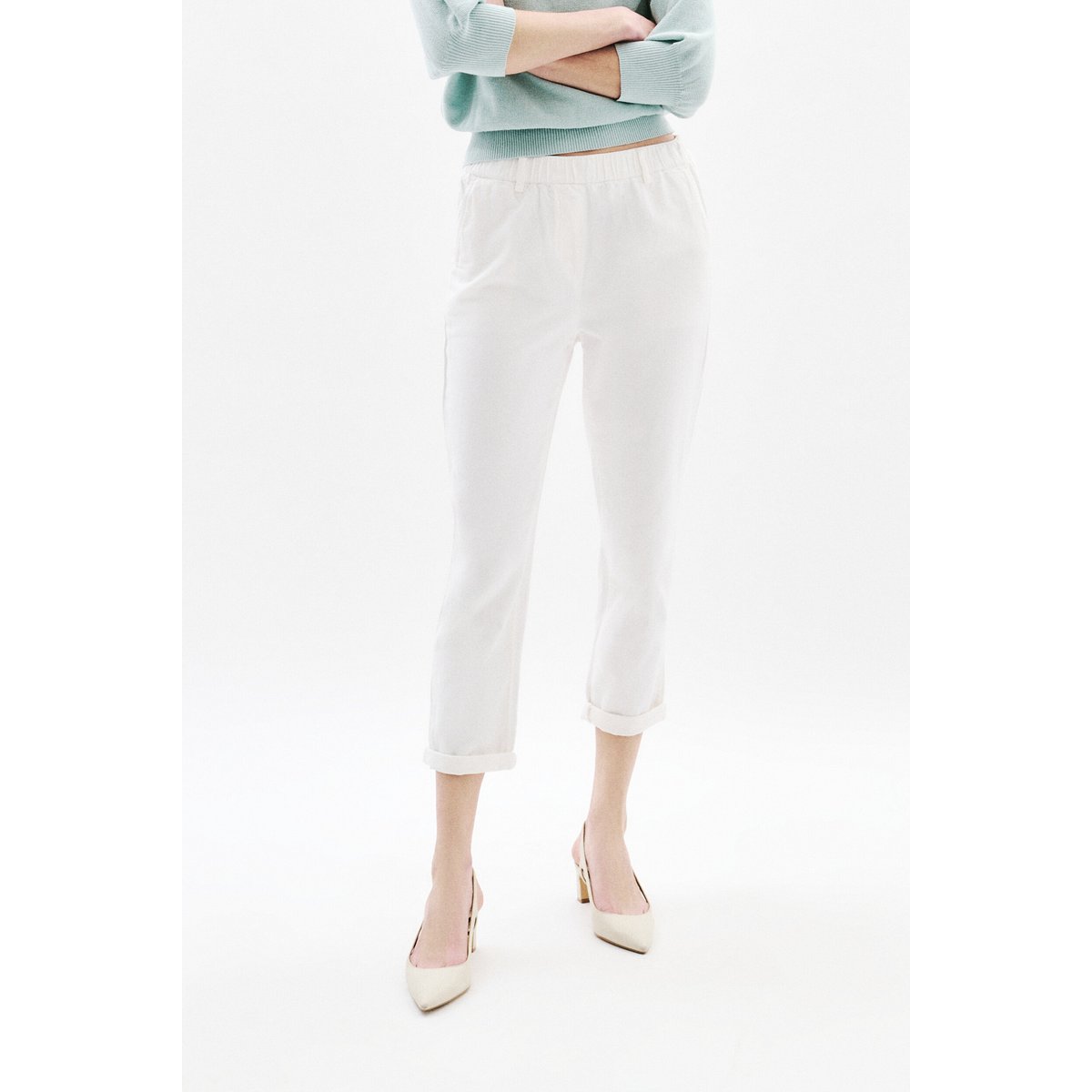 Pantalon PNOOR blanc, CAROLL