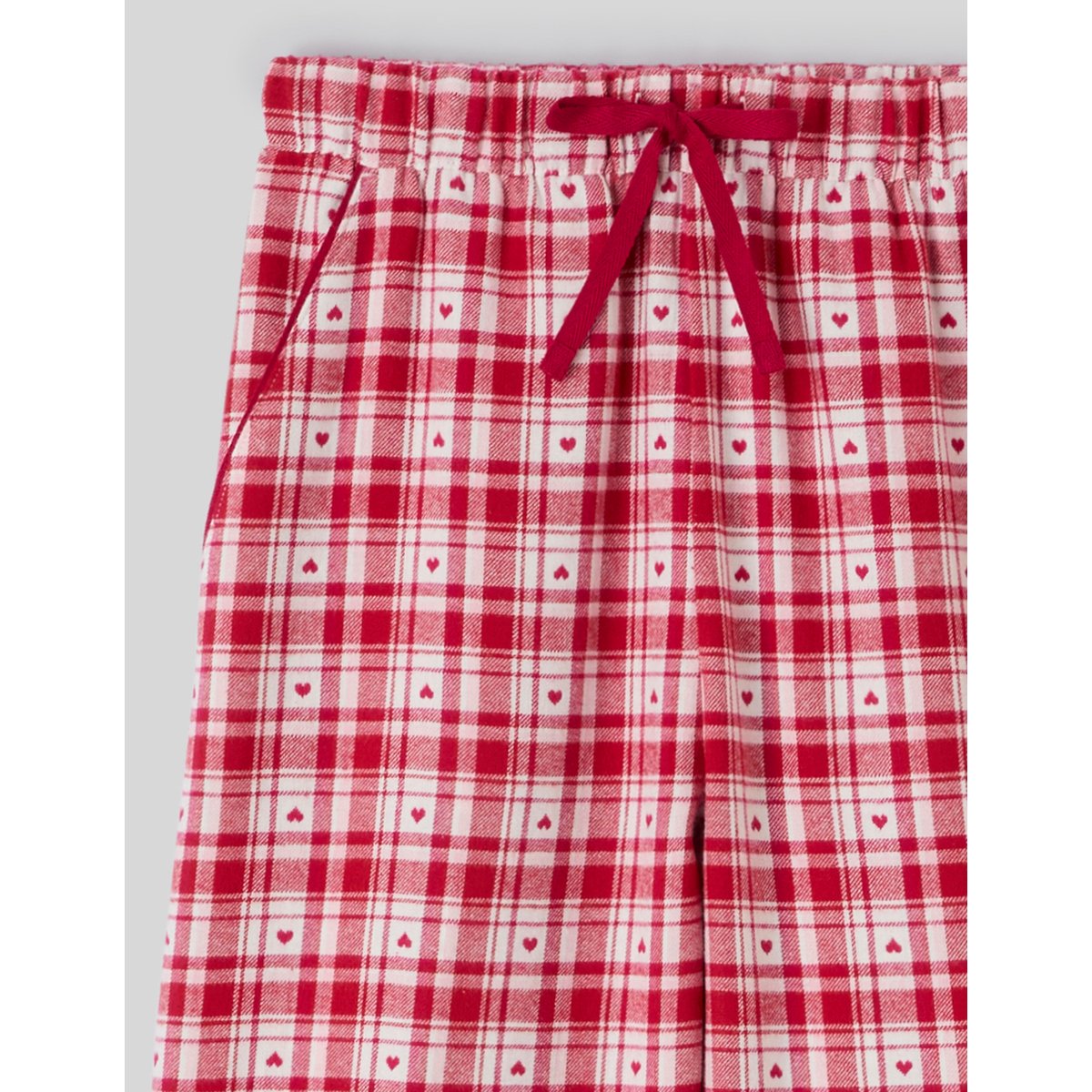 Pantalon de pyjama à carreaux bordeaux, BZB