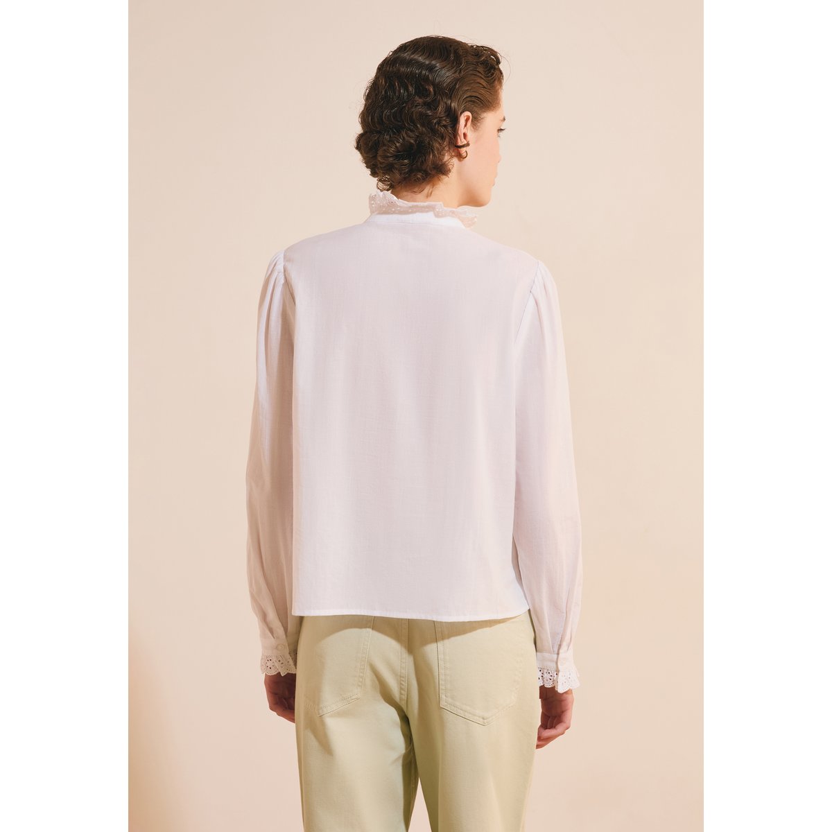 ETAM CHEMISE CARLA BROD - CHEMISE blanc, ETAM