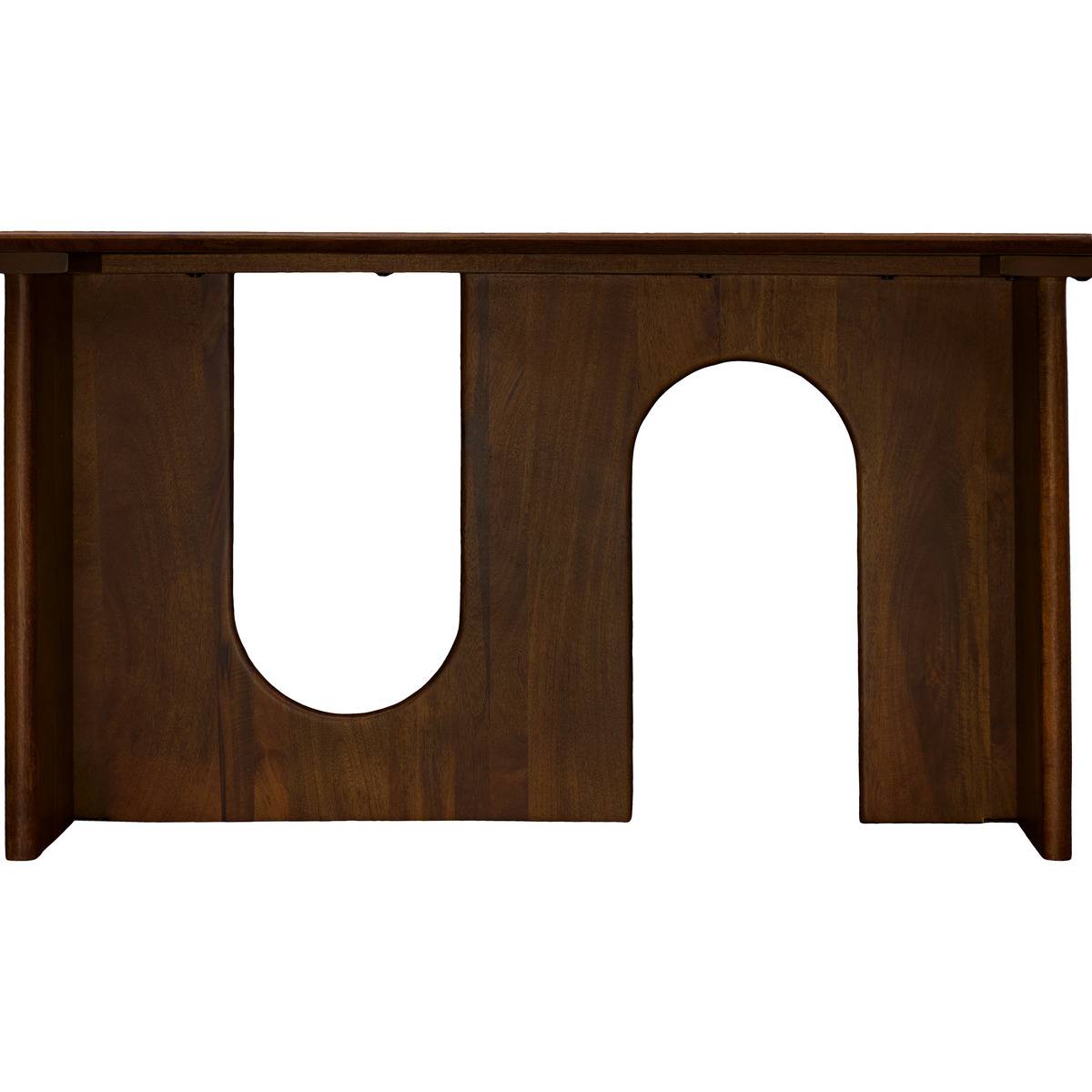Table à manger rectangulaire 6 places en manguier SHELTY marron, ATMOSPHERA