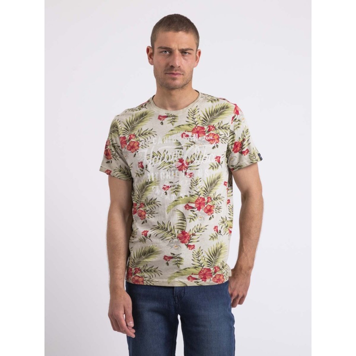 T-shirt Col Rond Nopyou beige, RITCHIE