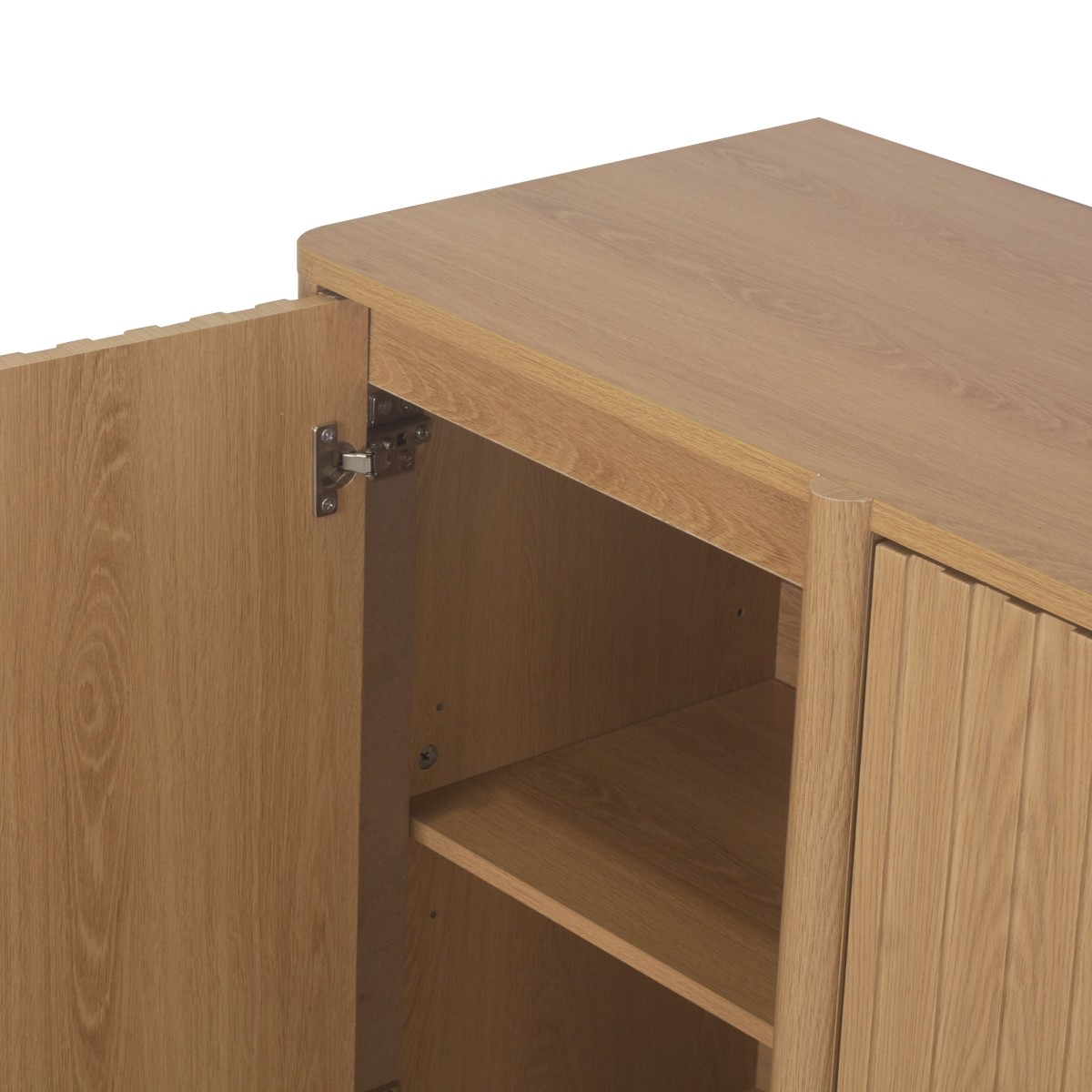 Buffet 4 portes AUGUSTE bois clair, CALICOSY