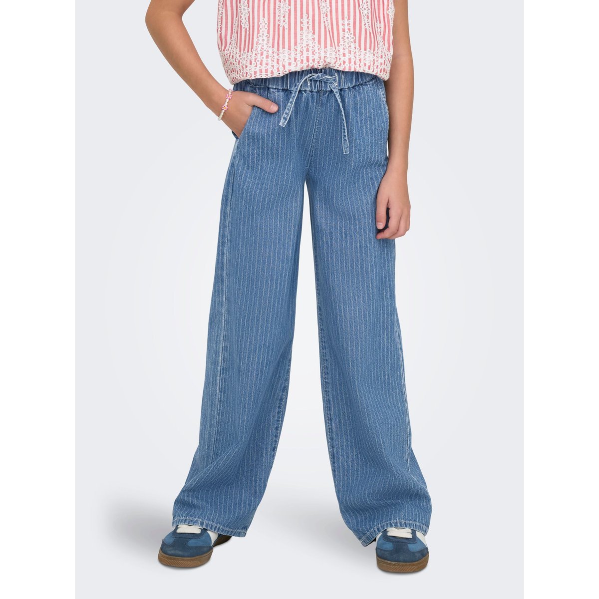 Jean À Jambe Large medium blue denim, KIDS ONLY