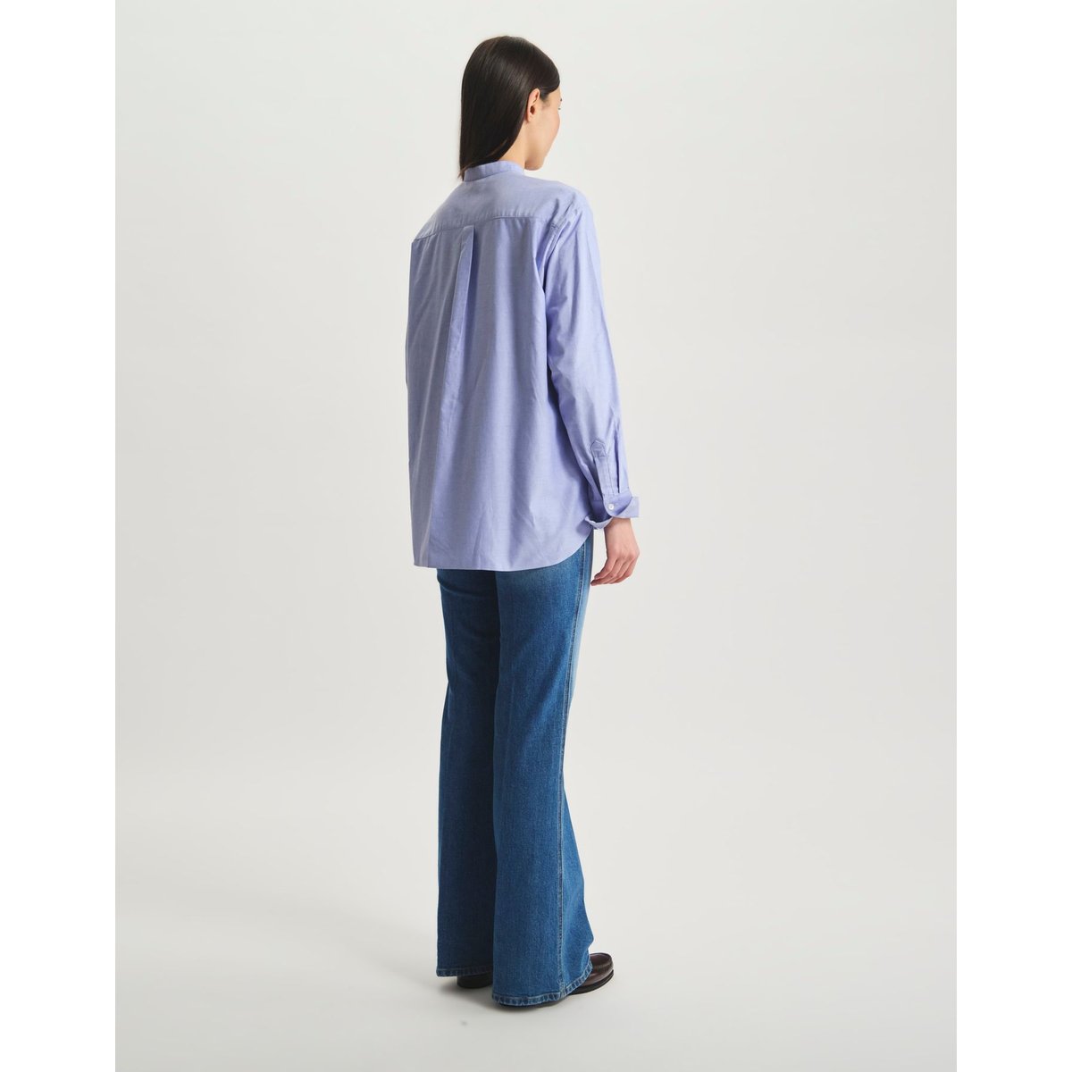 Chemise Ollie en coton bleu, INES DE LA FRESSANGE PARIS