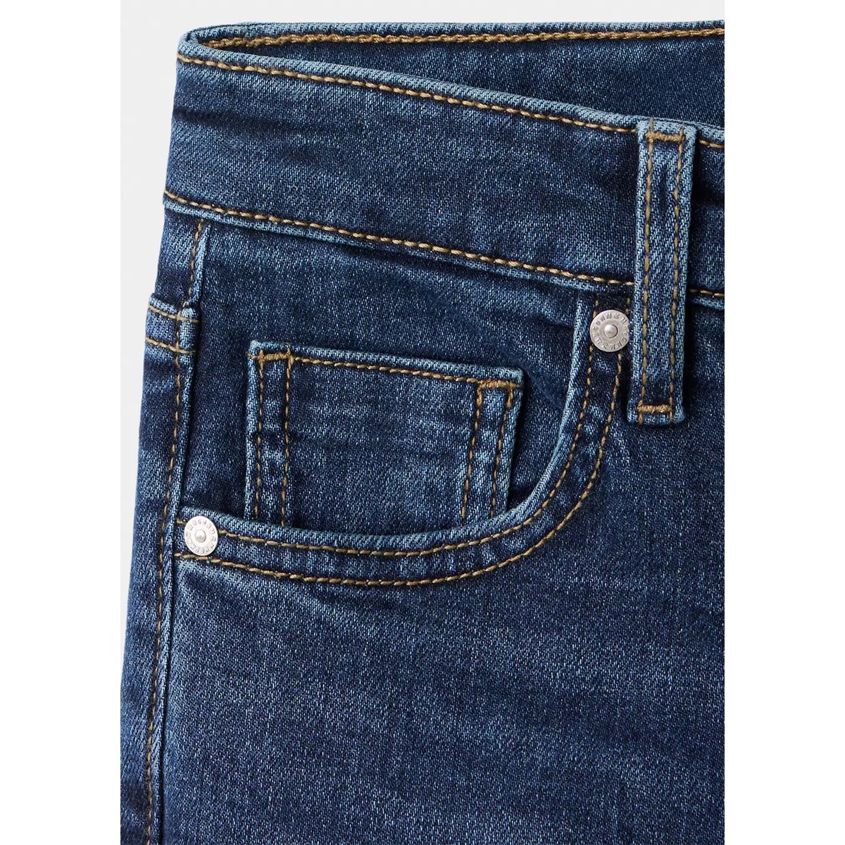Jean Sienna flare crop bleu foncé, MANGO