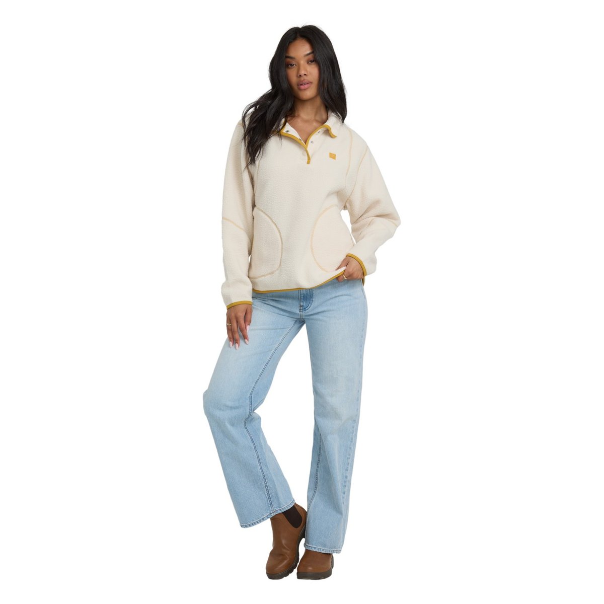 Demi-fermeture à boutons-pression STREAMER blanc whitecap, BILLABONG