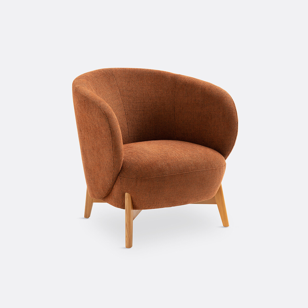 Fauteuil accoudoirs "oreilles", Lancy terracotta, LA REDOUTE INTERIEURS
