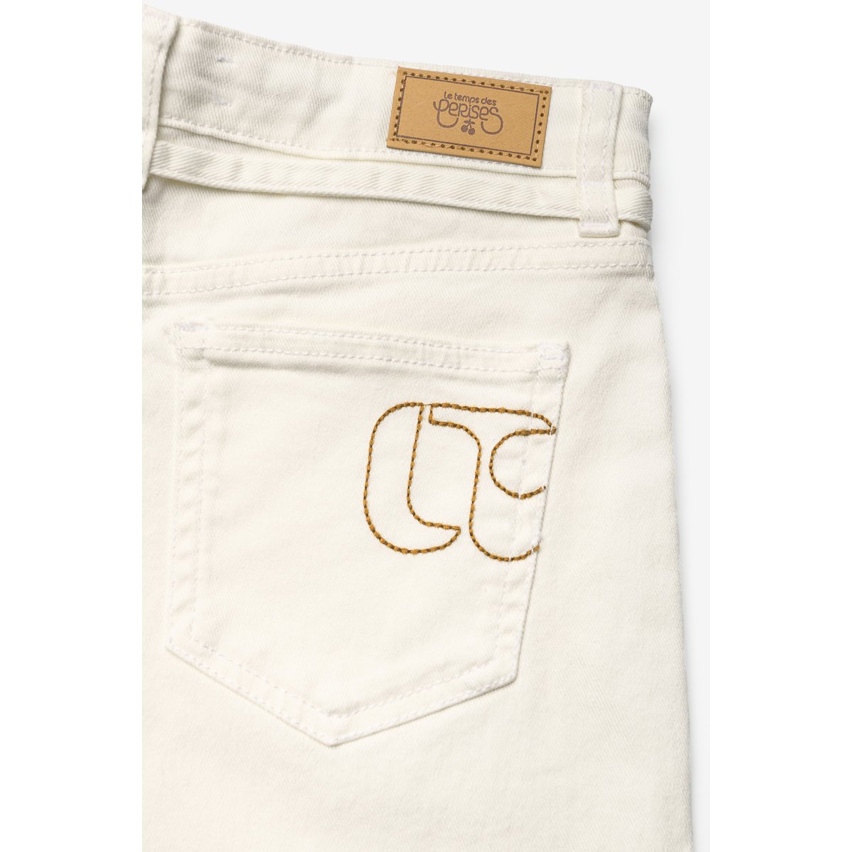 Short en jeans CARPUGI white, LE TEMPS DES CERISES