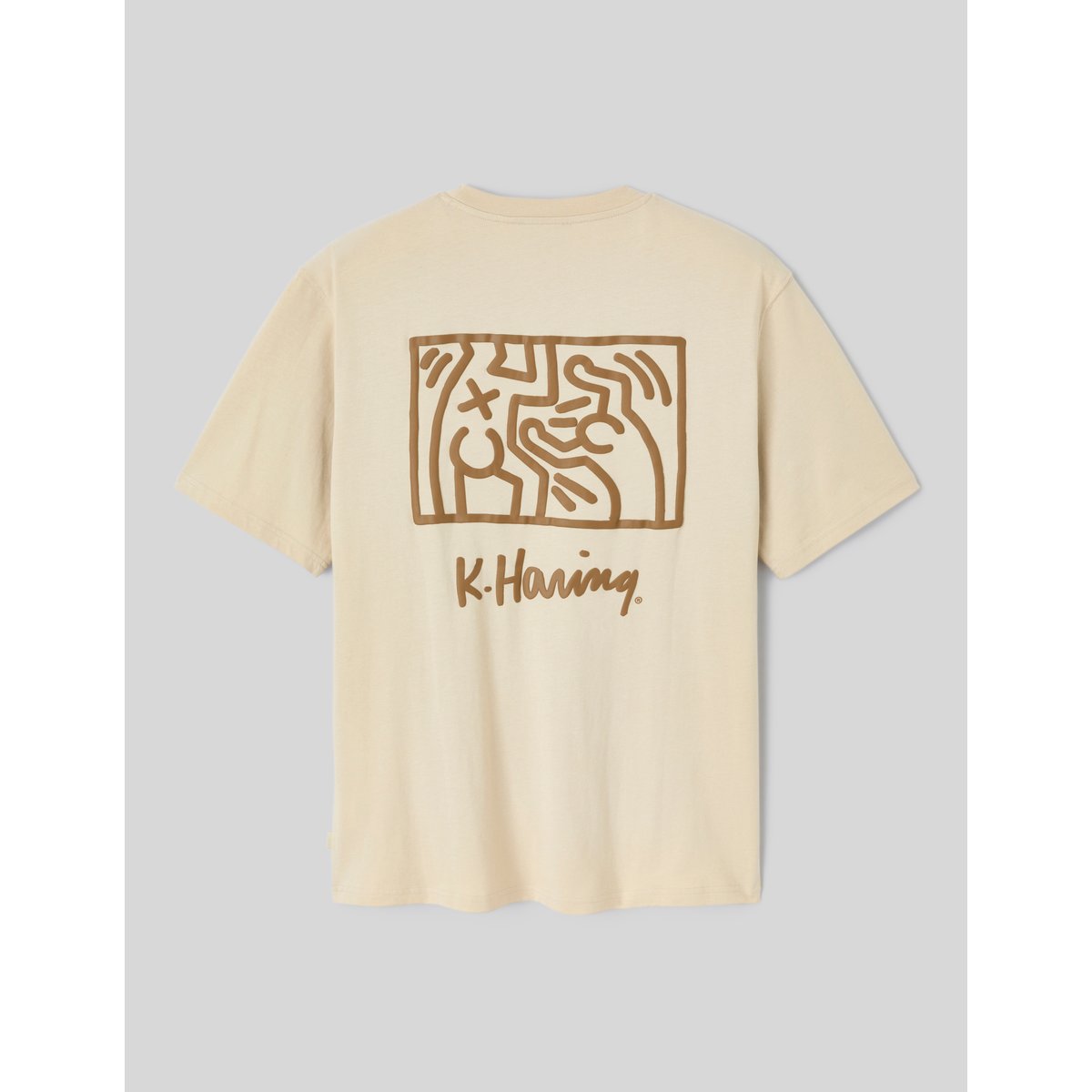 T-shirt licence keith haring blanc cassé, BZB