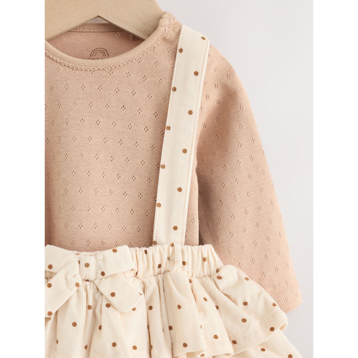 Body, jupe bouffante et collants bébé, 3 pcs tache écru/brun, NEXT