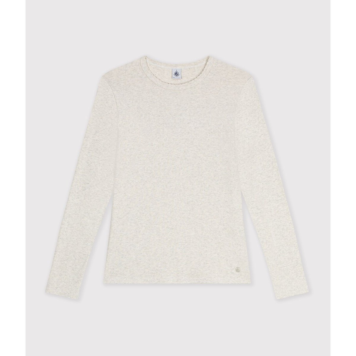 Iconic Cotton T-Shirt light grey, PETIT BATEAU