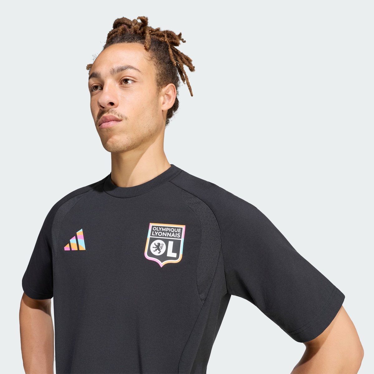 T-Shirt Olympique Lyonnais Tiro Travel T-Shirt Olympique Lyonnais Tiro Travel black, adidas Performance