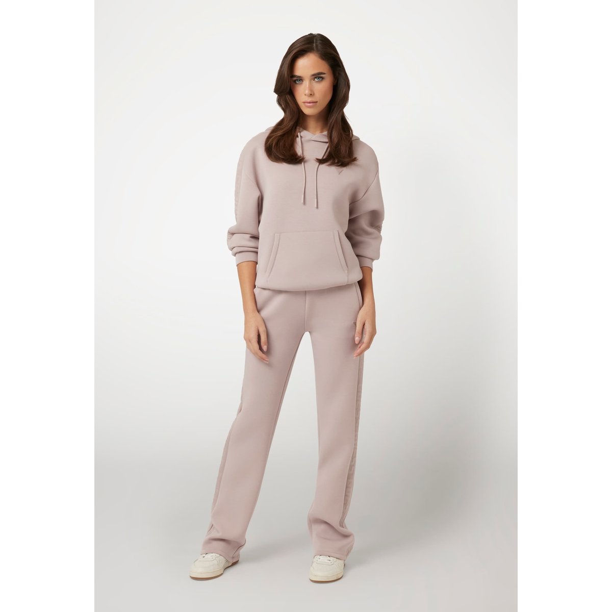 Pantalon Néoprène Logo Sur Le Côté rose poudré, GUESS