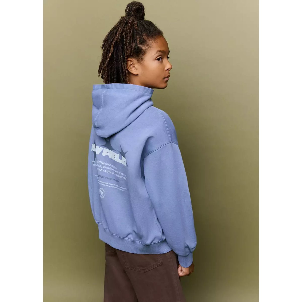 Sweat balloon teint en pièce bleu indigo, MANGO KIDS