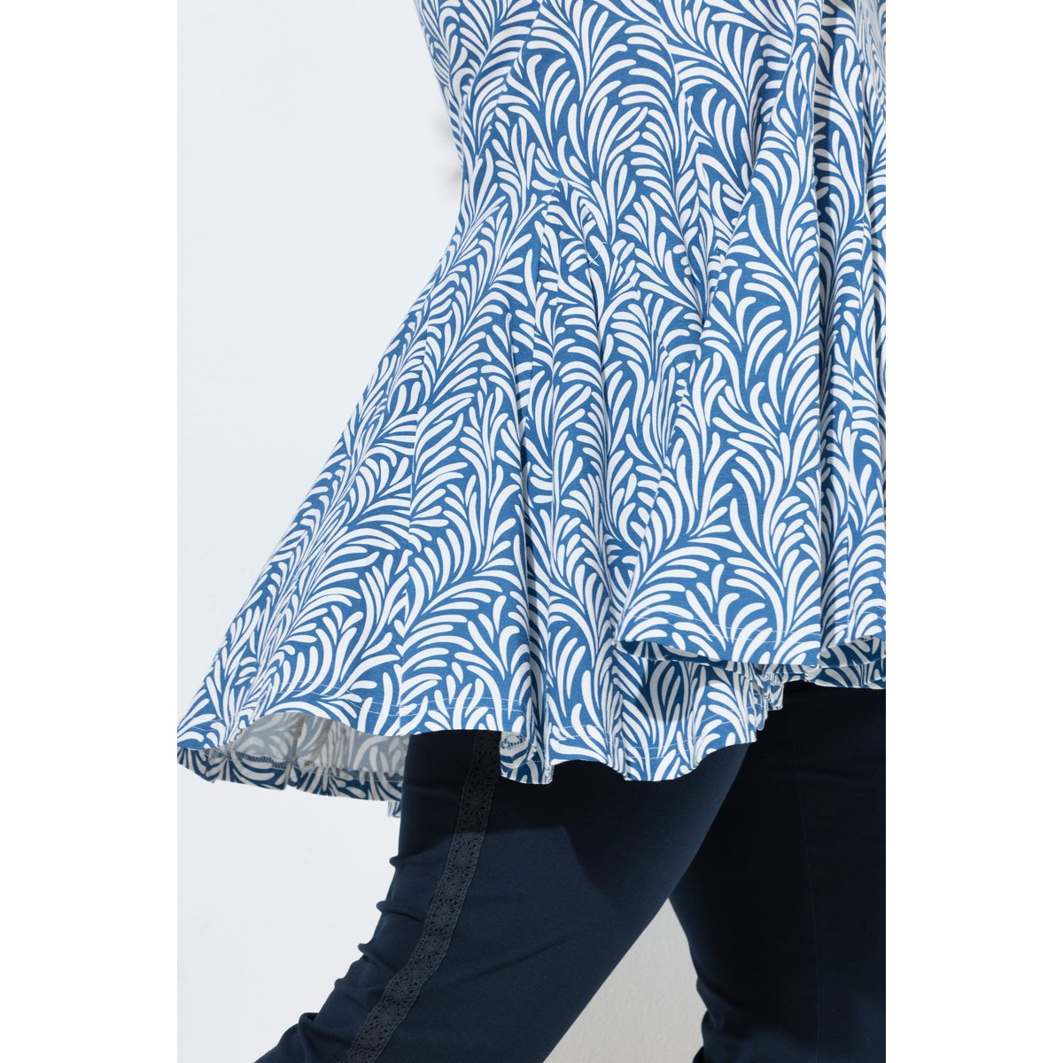 Haut sans manches en coton bio bleu jean, ULLA POPKEN