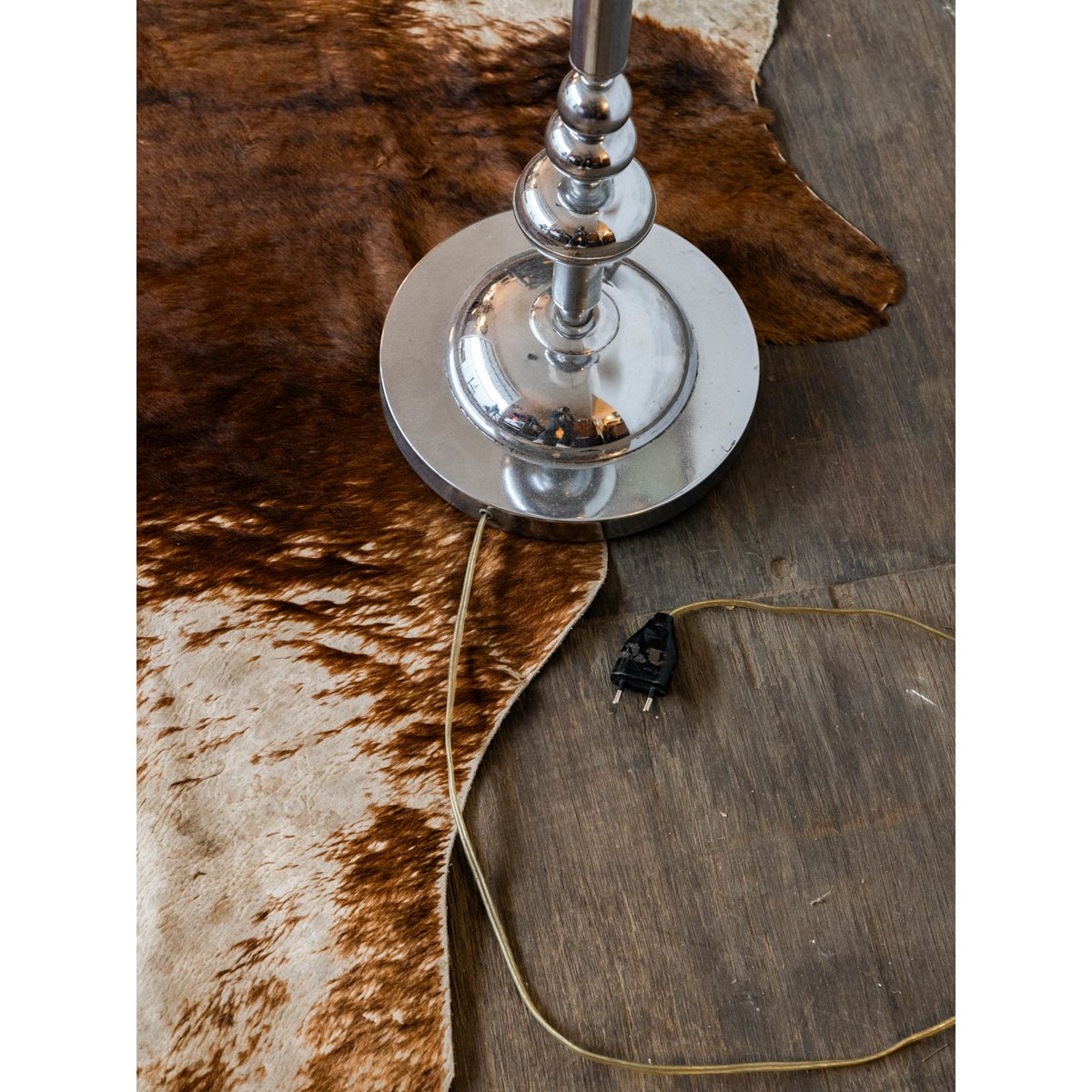 Lampadaire en métal Julien N°29 - Bon état gris, DEBONGOUT