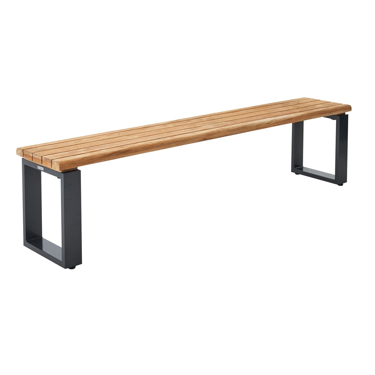 Banc en teck et aluminium, SIROKOS beige, NATERIAL