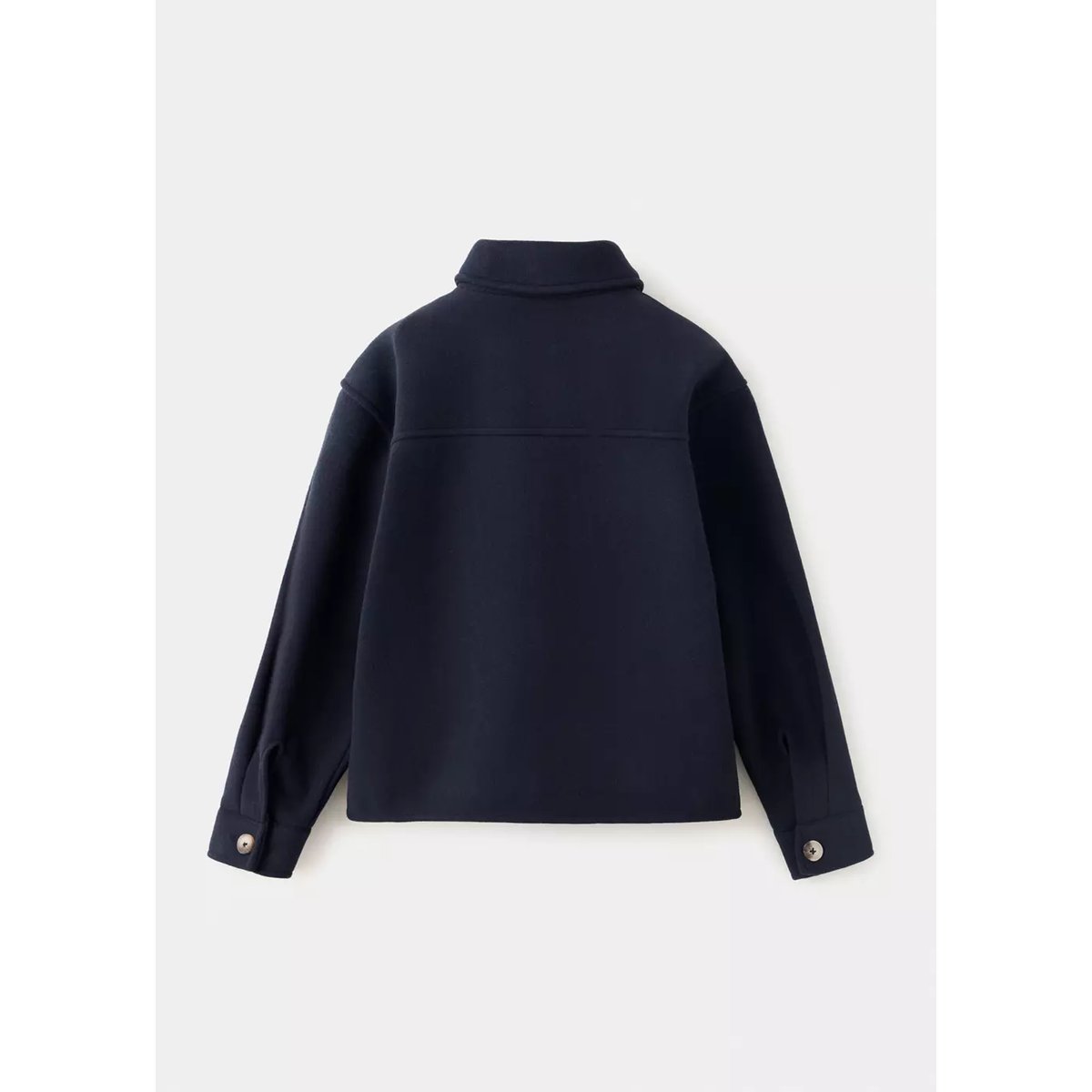 Manteau drap de laine poches bleu marine, MANGO KIDS