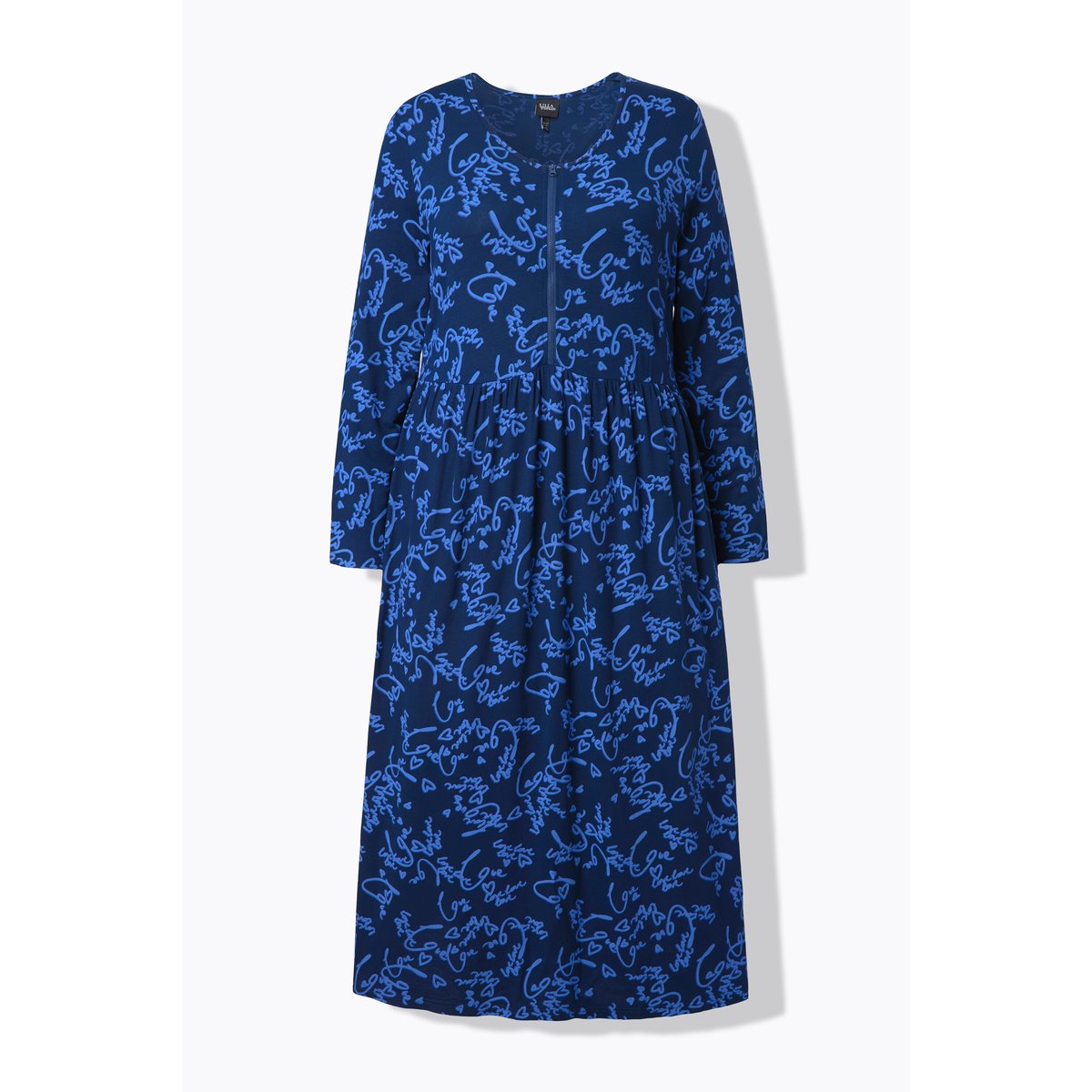 Robe midi imprimé love bleu foncé, ULLA POPKEN